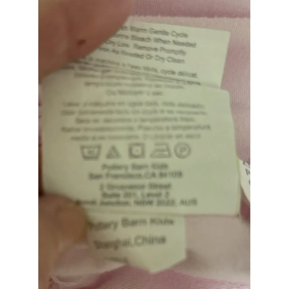 pottery barn kids pink soft‎ velour crib mattress sheet so so soft Excellent